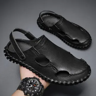 EaseStride Premium Leather Sandals